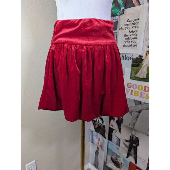 Art Class Velvet Bubble Skirt - Picture 4 of 6